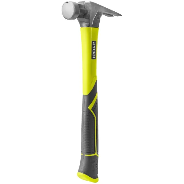 Молоток столярный RH16FSS 450г магнитный держатель рукоятка стекловолокно Ryobi (5132005333) - Фото 2