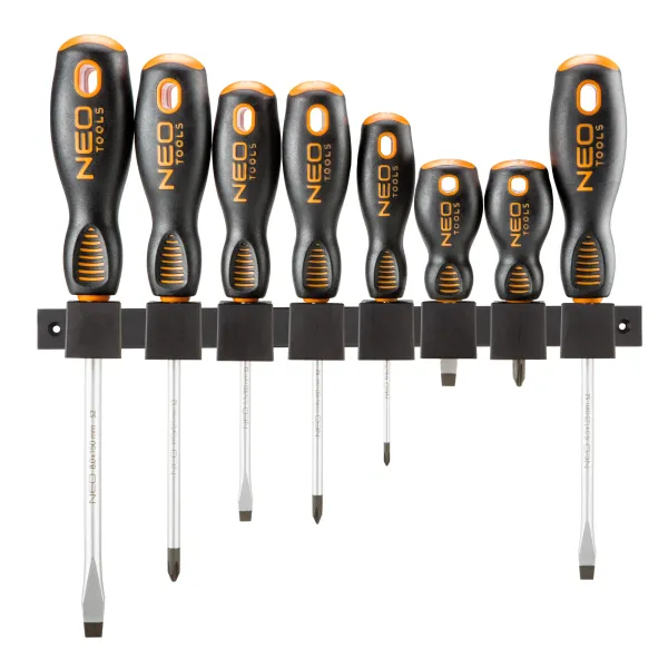 Отвертки набор 8шт, SL,PH, сталь S2 Neo Tools (04-207) - Фото 1