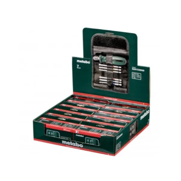 Отвертки набор 7шт, 6 бит, SL,PH,PZ,Torx Metabo (626723000) - Фото 1