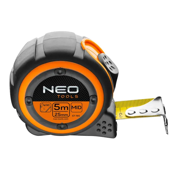 Рулетка 5м x 25мм, магніт Neo Tools (67-185)