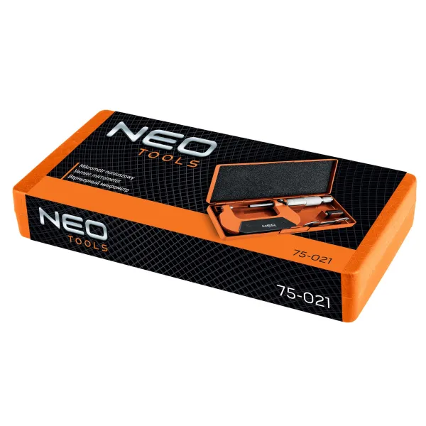 Мікрометр з верн'єром 25-50 мм, ±0.01 мм/м Neo Tools (75-021) - Фото 8