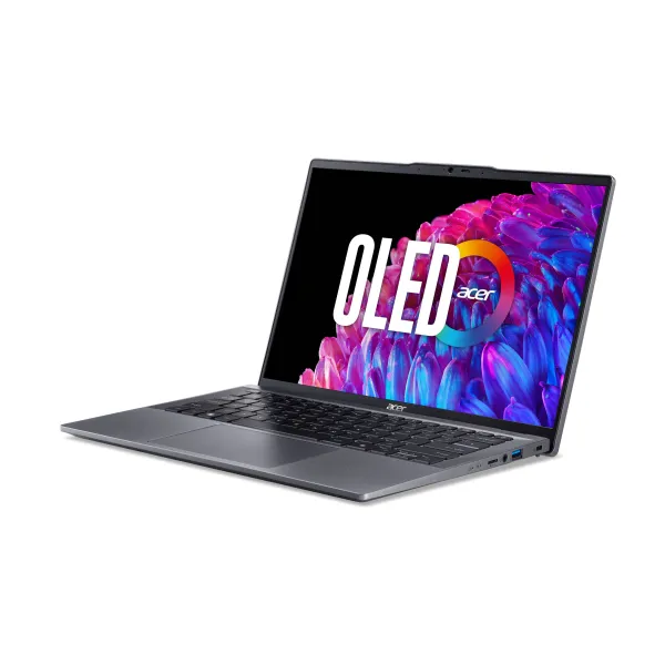 Ноутбук Swift Go 14 SFG14-63 14" 2.8K OLED, AMD R7-8845HS, 32GB, F1TB, UMA, Lin, серый  Acer (NX.KYLEU.005) - Фото 1