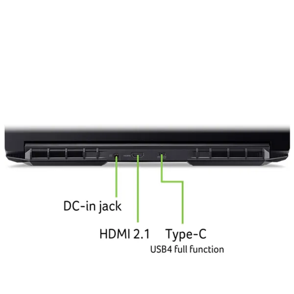 Ноутбук Nitro V 16 ANV16-41 16" WUXGA IPS, AMD R7-8845HS, 16GB, F1TB, NVD4050-6, Lin, черный Acer (NH.QRVEU.00A) - Фото 24