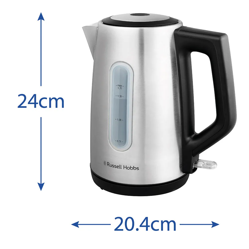 Электрочайник  Heaton, 1.7л, нержавеющая сталь, серебристо-черный Russell Hobbs (27380-70) - Фото 6