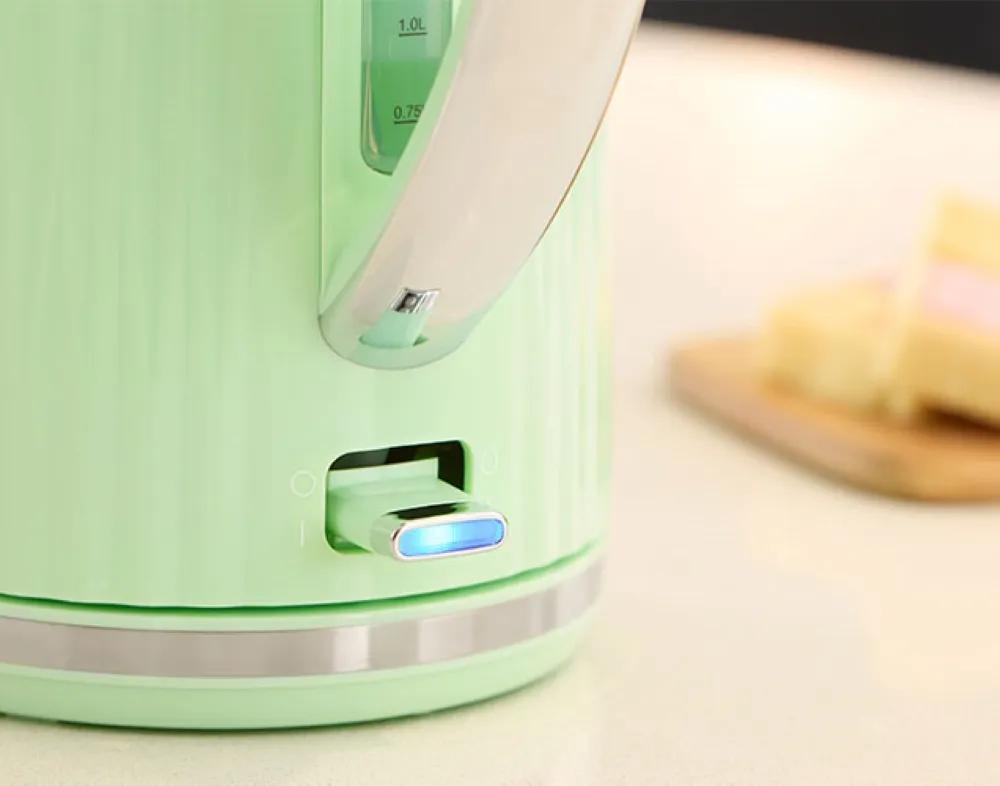 Електрочайник Eden, 1.7л, нержавіюча сталь, пластик, фісташковий Russell Hobbs (27364-70) - Фото 6