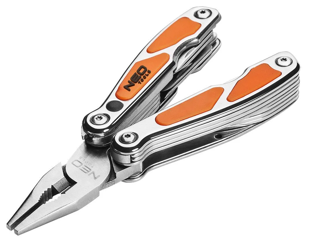 Мультитул  мини, 10 элементов, с LED Neo Tools (01-027) - Фото 1