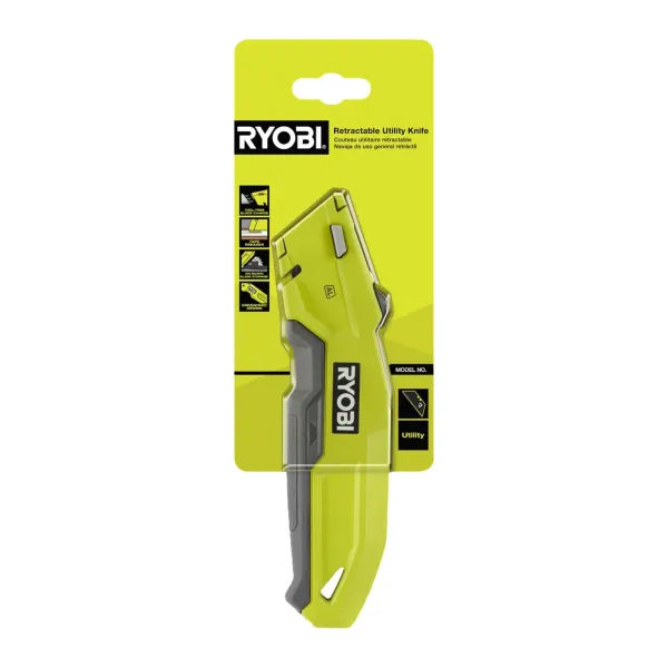 Ніж висувний RHCKF-1, трапецієподібне лезо, корпус алюміній Ryobi (5132006401) - Фото 4