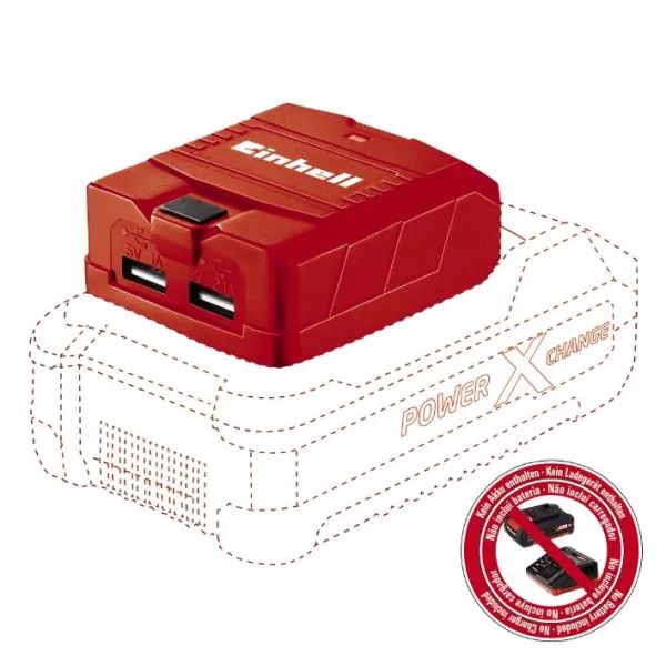 Зарядное устройство TE-CP 18 Li USB PXC, 18В,1А/2.1А,  2хUSB, 0.06кг Einhell (4514120)