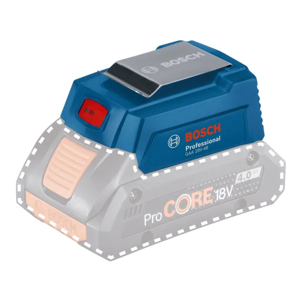 Адаптер USB для батареи GAA 18V-48 Professional, 2.4А Bosch (0.618.800.0L6) - Фото 1