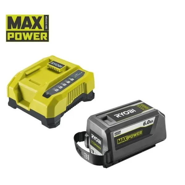 Набір акумулятора та зарядного пристрою Max Power RY36BK60B-160 36В 1х6А·год ЗП 6А швидкозарядний Ryobi (5133005977)