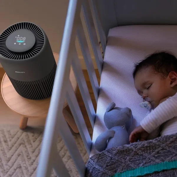 Очисник повітря PureProtect Mini 900, 65м2, 250м3/год, HEPA +вугільний фільтр, датчик якості повітря,Wi-Fi, темно-сірий Philips (AC0951/13) - Фото 10
