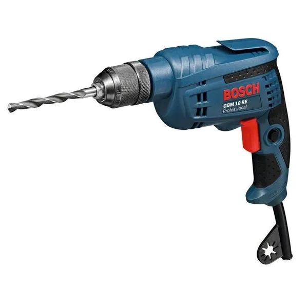 Дрель  GBM 10 RE, 600Вт, ШЗП 1-10мм, 2600об•мин, 1.7кг  Bosch (0.601.473.600)