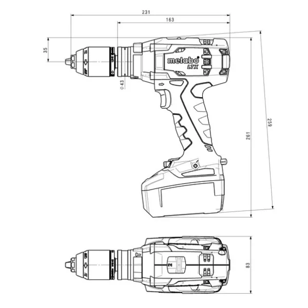 Шуруповерт-дрель ударная аккумуляторная SB 18 LTX Impuls, Li-Power 18В, 55•110Нм, 0-500•0-1700об•мин, 1.8кг, без АКБ и ЗП Metabo (602192890) - Фото 1