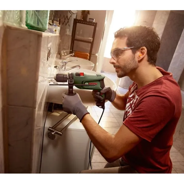 Дрель ударная EasyImpact 600, 600Вт, ШЗП 1-10мм, 3000об•мин, 1.7кг, кейс Bosch (0.603.133.020) - Фото 1