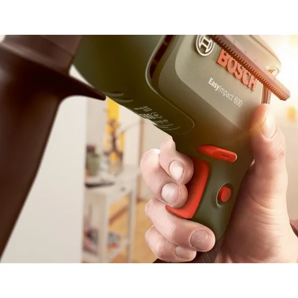 Дрель ударная EasyImpact 600, 600Вт, ШЗП 1-10мм, 3000об•мин, 1.7кг, кейс Bosch (0.603.133.020) - Фото 2