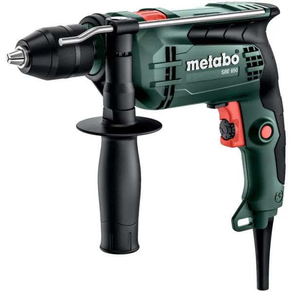 Дрель ударная SBE 650, 650Вт, ШЗП 13мм, 2800об•мин, 1.8кг Metabo (600742850)