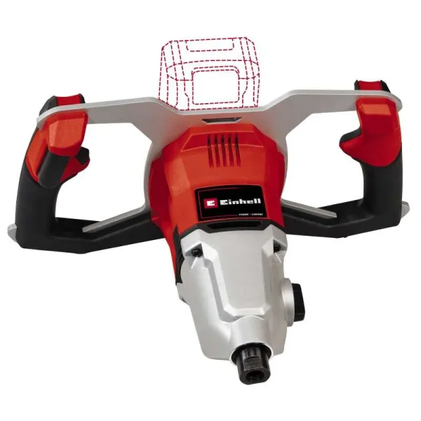 Миксер строительный аккумуляторный TP-MX 18-2 Li BL - Solo, PXC, 18В, 450/720об/мин, М14, 60Нм, бесщеточный, 5.11кг, без АКБ и ЗУ Einhell (4258770) - Фото 5