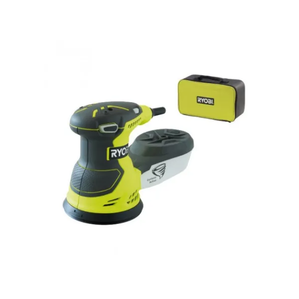 Шлифмашина эксцентриковая ROS300A, 300Вт, 125мм, +20 шлифлистов Ryobi (5133001142) - Фото 2