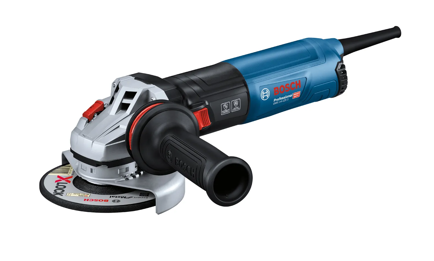 Шліфмашина кутова GWS 14-125 S 125мм 1400Вт 1800-11500об·хв 2.2кг Bosch (0.601.7D0.100) Шліфмашина кутова GWS 14-125 S 125мм 1400Вт 1800-11500об·хв 2.2кг Bosch (0.601.7D0.100)