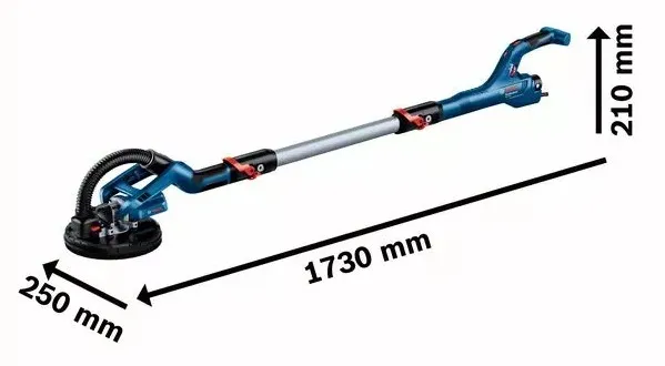 Шлифмашина для стен и потолка GTR 550, 550 Вт, 225мм, 340-910об/мин, 4.8 кг Bosch (0.601.7D4.020) - Фото 12