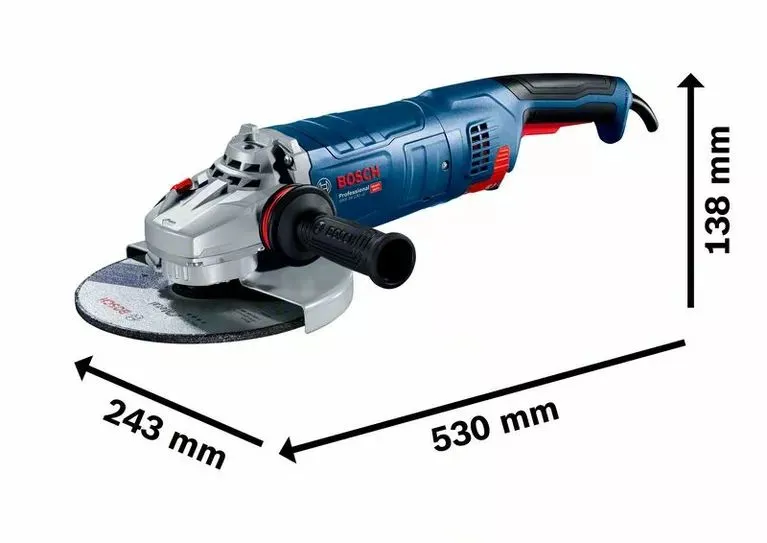 Шліфмашина кутова GWS 24-230 JZ 230мм 2400Вт 8500об·хв 5.8кг Bosch (0.601.8C3.300) - Фото 16