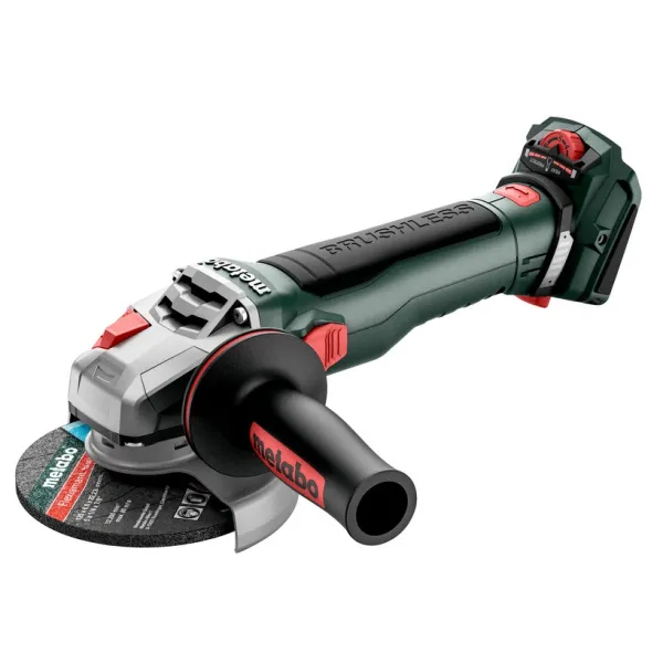 Шлифмашина угловая аккумуляторная WVB 18 LT BL 11-125, 125мм, 18В, 2800-10000об/мин, М14, 1.8кг, без АКБ и ЗУ Metabo (613057850)