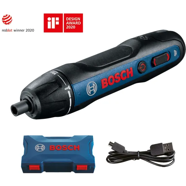 Шуруповерт аккумуляторный  GO 2, 3.6В 1х1.5Аг, 5Нм, 360об/хв, 0.3кг Bosch (0.601.9H2.103)