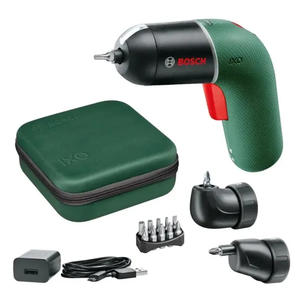 Викрутка акумуляторна IXO VI full3.6В 1х1.5А·год 4.5Нм 10 біт 2 насадки кейс 0.34кг Bosch (0.603.9C7.122) - Фото 6