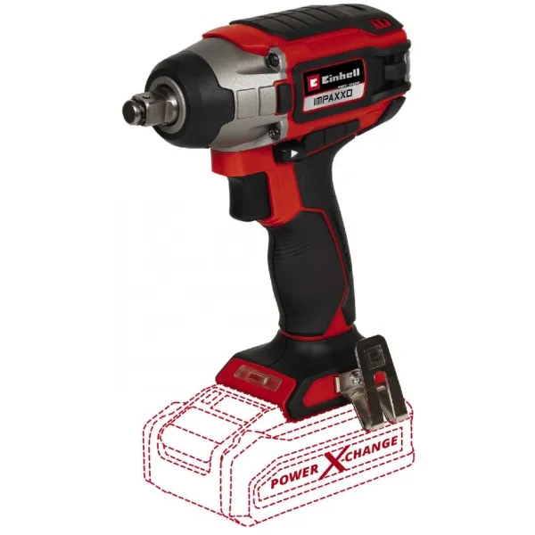 Гайковерт ударный IMPAXXO 18/230 аккум., PXC, 230 Нм, 18В, бесщеточн., квадрат, 1.17 кг (без АКБ и ЗУ) Einhell (4510080)