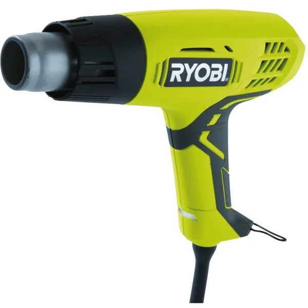 Фен строительный EHG2000, 2000Вт, 400/600°С, 250/500л/мин, 0.7кг Ryobi (5133001137)