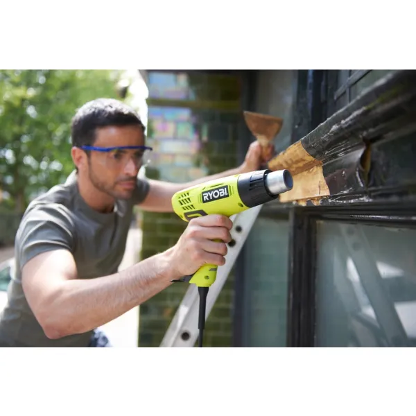 Фен строительный EHG2000, 2000Вт, 400/600°С, 250/500л/мин, 0.7кг Ryobi (5133001137) - Фото 1