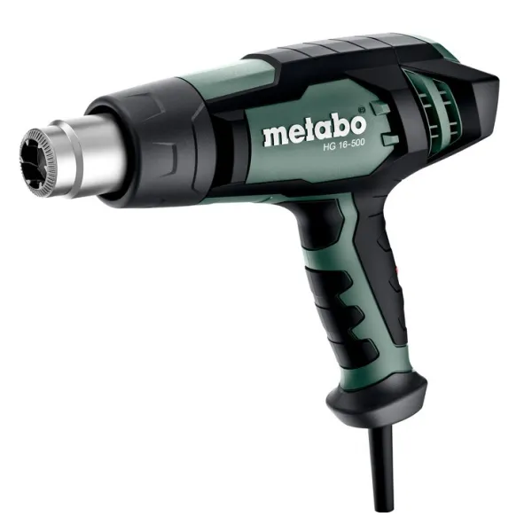 Фен будівельний HG 16-500 1600Вт 300/500°C 240/450л·хв 0.6кг Metabo (601067000)