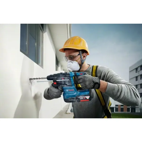 Перфоратор аккумуляторный GBH 185-LI, SDS-Plus, 18В, акб 1х4А•ч, 1.9Дж, 2.3кг Bosch (0.611.924.022) - Фото 1