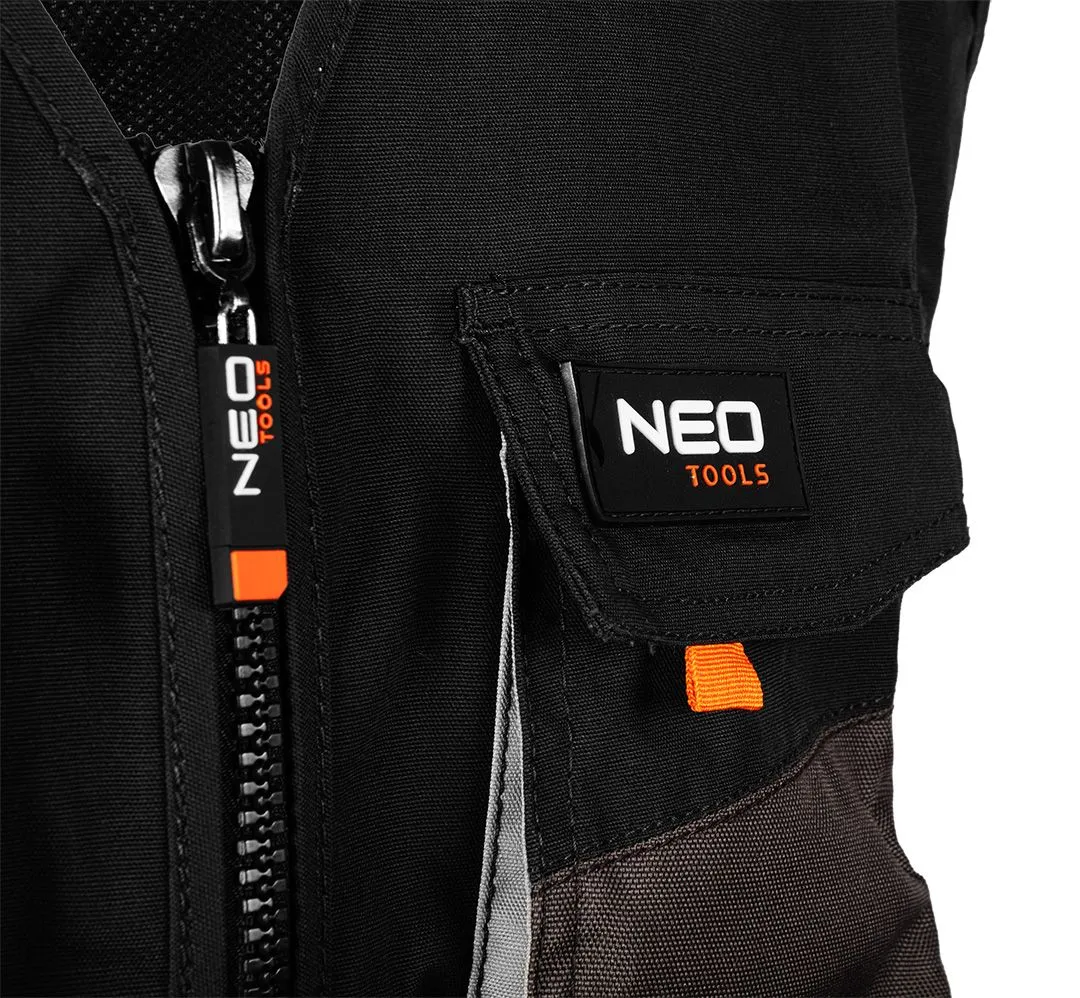 Жилет рабочий HD, усиление тканью Oxford, тройной шов, S(48), серый  Neo Tools (81-260-S) - Фото 10