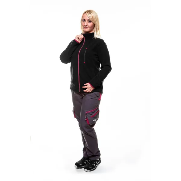 Кофта рабочая Woman Line, флисовая, 300г/м кв, на молнии, XXL(44), черный  Neo Tools (80-500-XXL) - Фото 2