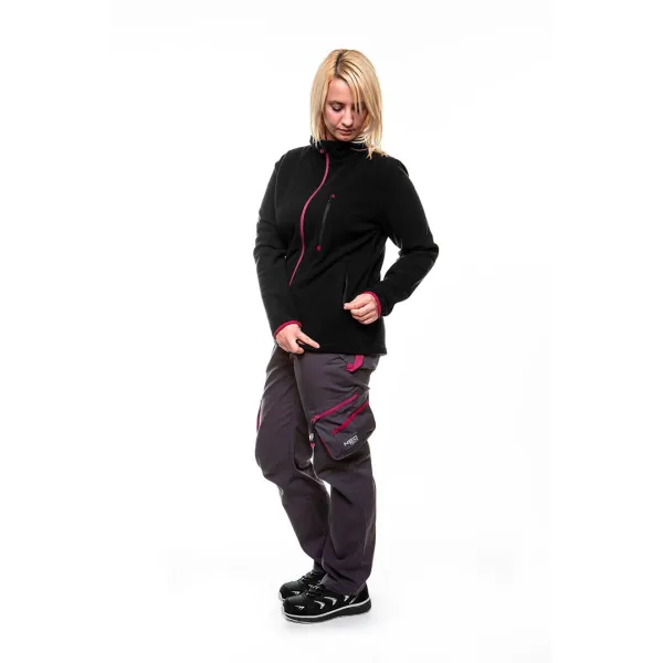 Кофта рабочая Woman Line, флисовая, 300г/м кв, на молнии, XXL(44), черный  Neo Tools (80-500-XXL) - Фото 3