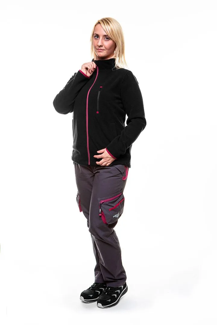 Кофта рабочая Woman Line, флисовая, 300г/м кв, на молнии, XL(42), черный Neo Tools (80-500-XL) - Фото 2