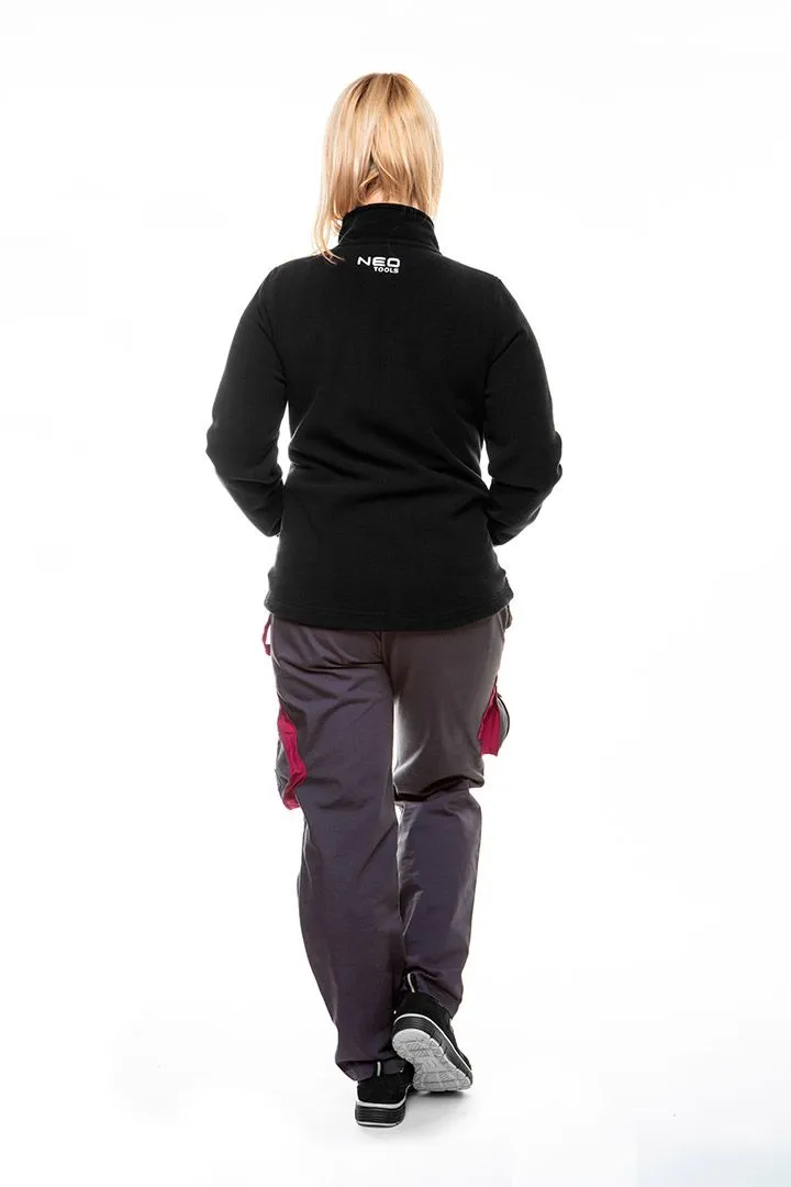 Кофта рабочая Woman Line, флисовая, 300г/м кв, на молнии, XL(42), черный Neo Tools (80-500-XL) - Фото 1
