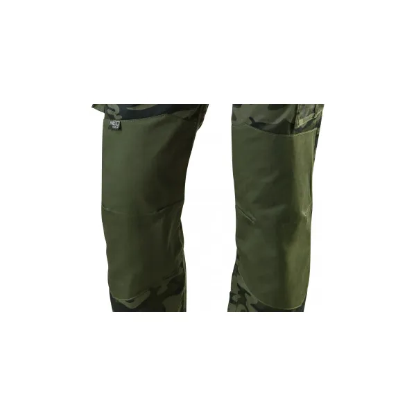 Штани робочі Camo, відсік для наколінників, потрійний шов, візерунок моро, S(48), камуфляж Neo Tools (81-221-S) - Фото 5