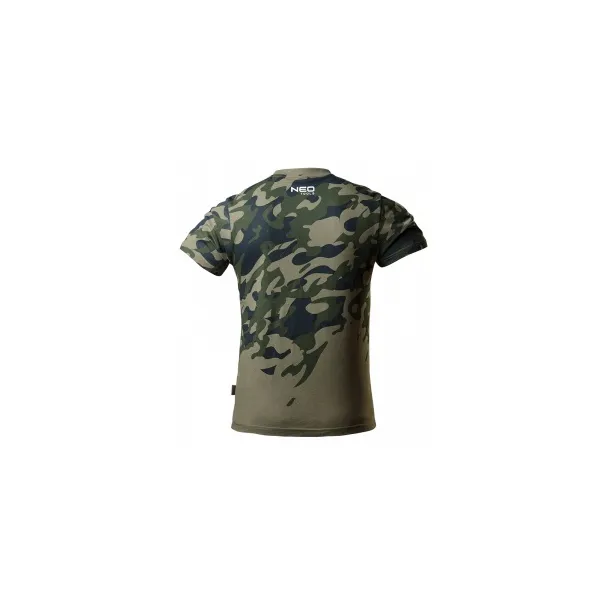 Футболка рабочая Camo, 100% хлопок, узор моро, XXL(56), оливковый Neo Tools (81-613-XXL) - Фото 1