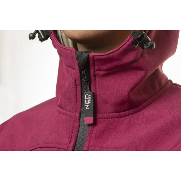 Куртка рабочая Softshell Woman Line, подкладка флис, капюшон, S(36), красный Neo Tools (80-550-S) - Фото 10
