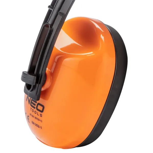 Наушники защитные  SNR 25дБ, категория III, 0.18кг, оранжевый Neo Tools (97-561) - Фото 4