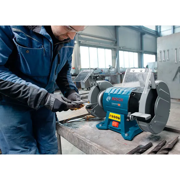 Станок точильный GBG 60-20, 600Вт, круг 200х25мм, 3600об/мин, 15кг  Bosch (0.601.27A.400) - Фото 1