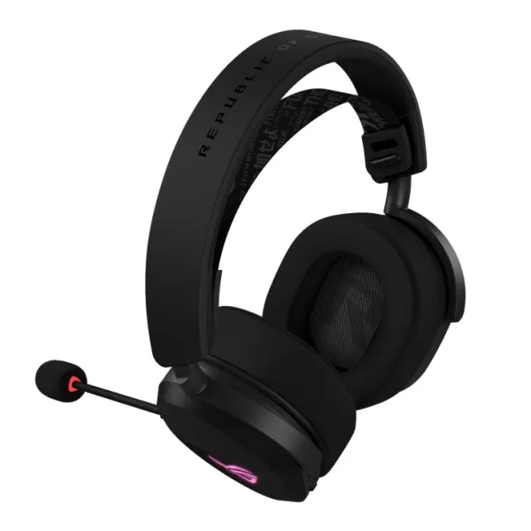 Гарнитура игровая USB-A/BT/WL RGB ROG Pelta 1.8м чёрная Asus (90YH0410-BHUA00) - Фото 1