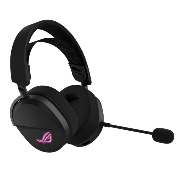 Гарнитура игровая USB-A/BT/WL RGB ROG Pelta 1.8м чёрная Asus (90YH0410-BHUA00) - Фото 3