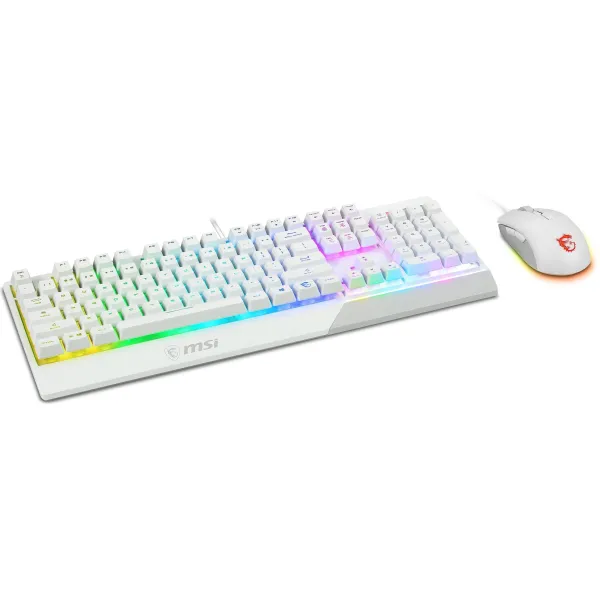 Комплект клавиатура и мышь USB RGB Vigor GK30 Combo White UA EN/UKR/RU белый MSI (S11-04UA302-CLA) - Фото 4