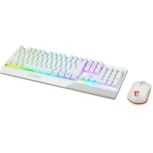 Комплект клавиатура и мышь USB RGB Vigor GK30 Combo White UA EN/UKR/RU белый MSI (S11-04UA302-CLA) - Фото 7