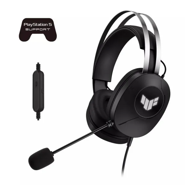 Гарнитура игровая USB-A TUF H1 GEN II  2м чёрная Asus (90YH044B-BHUA00)