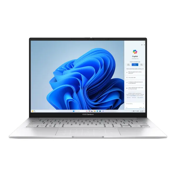 Ноутбук Zenbook 14 UX3405MA-QD054W 14" FHD OLED, Intel Ultra 7 155H, 16GB, F1TB, UMA, Win11, Серебристый ASUS (90NB11R2-M002D0)
