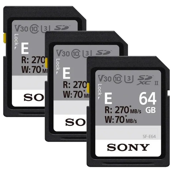Карта памяти 64GB SDXC C10 UHS-II U3 V30 Entry Sony (SFE64A.ET4) - Фото 1
